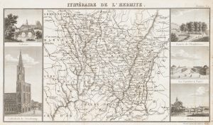 Itinéraire de l'Hermite. Karte von Ostfrankreich