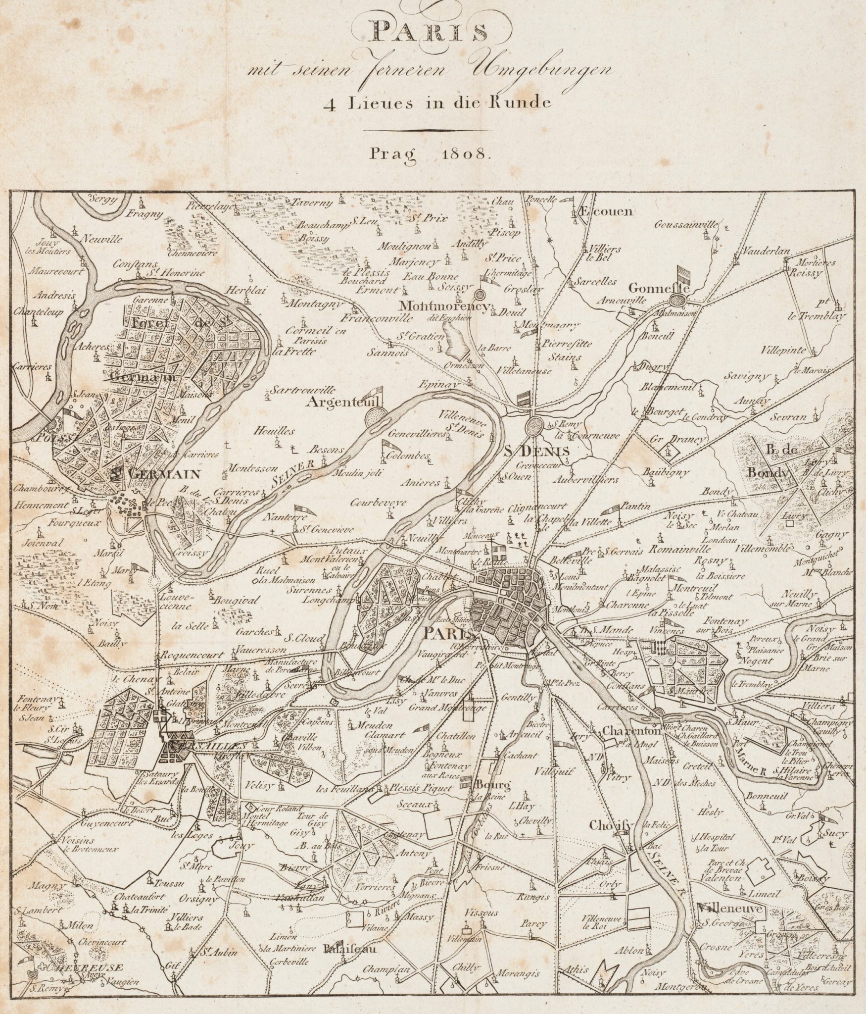 Stadtkarte von Paris