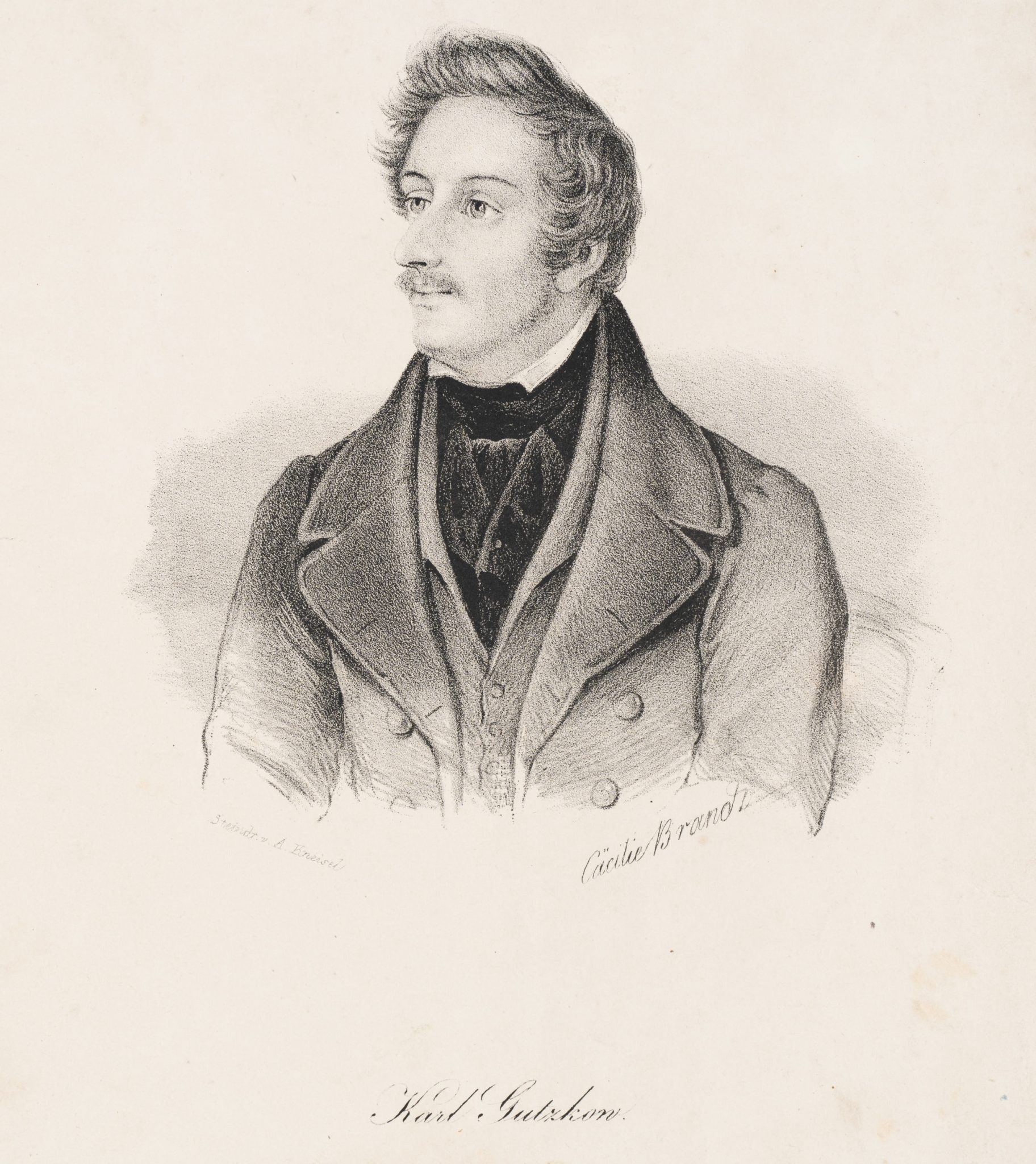 Porträt K. Gutzkow (1811-1878)
