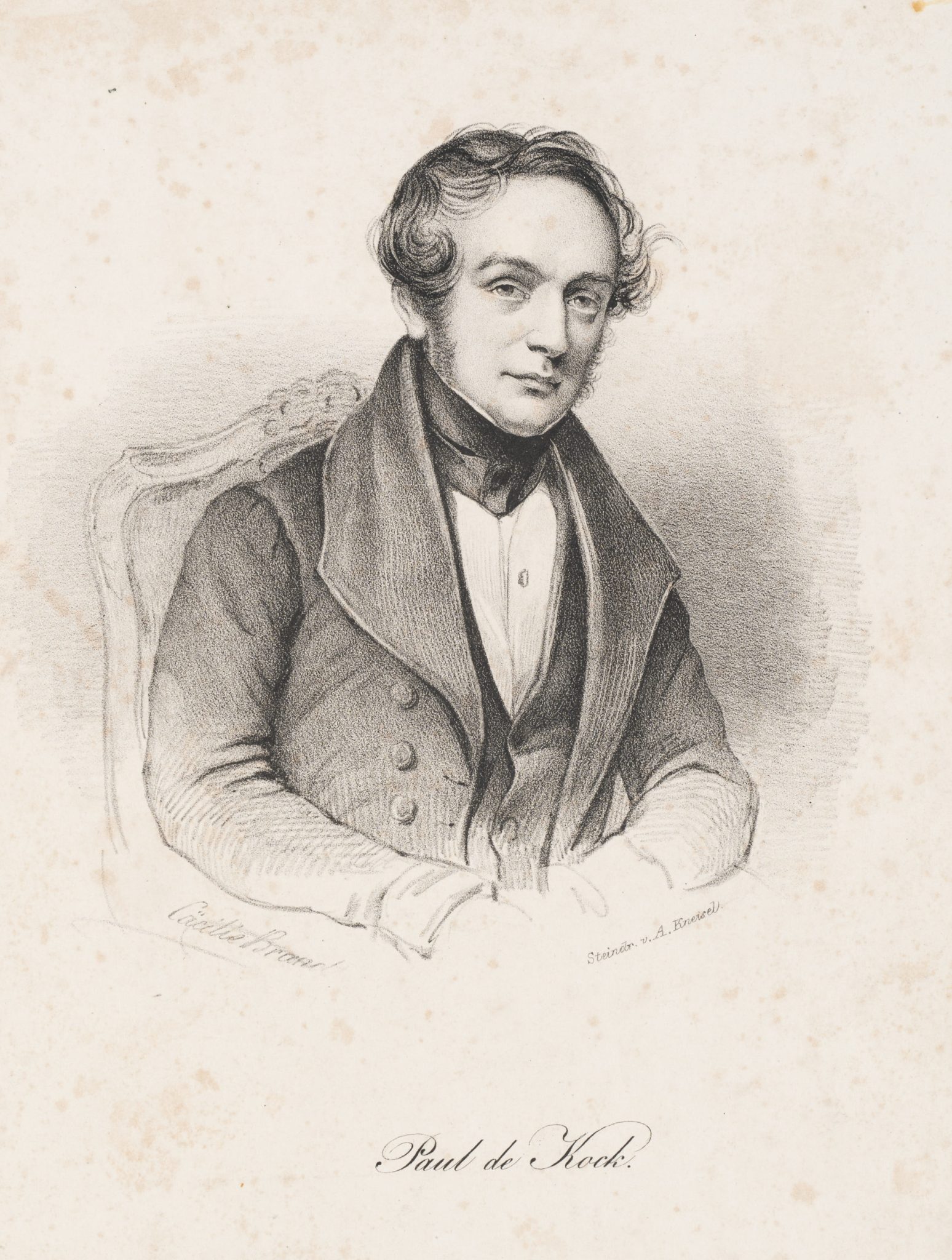 Porträt P. de Kock (1793-1871)