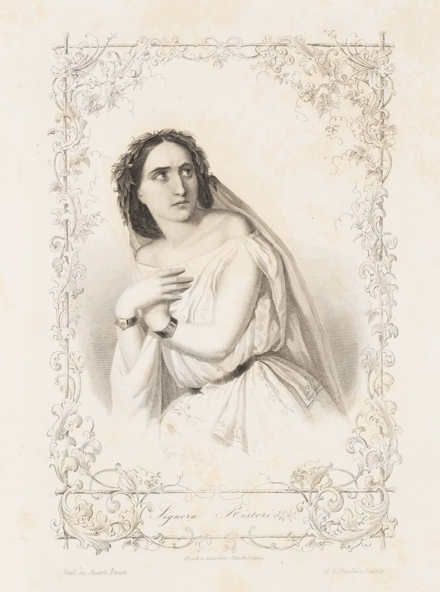 Schauspielerin Adelaide Ristori (1822-1906)