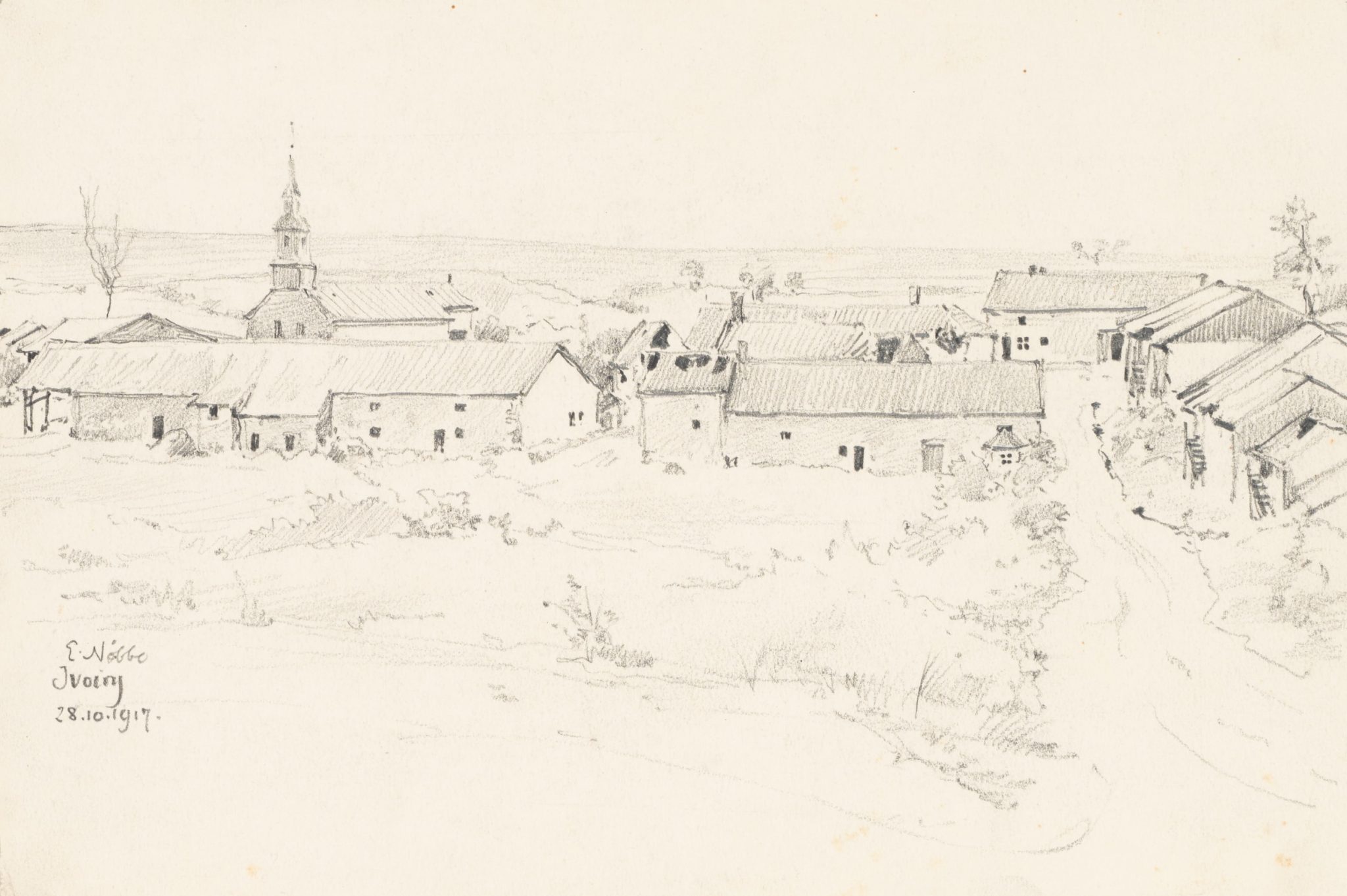 Dorfansicht von Ivory bei Montfaucon
