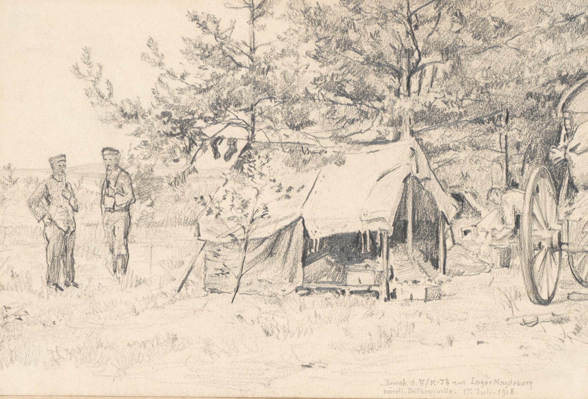 Militärisches Biwak 1918