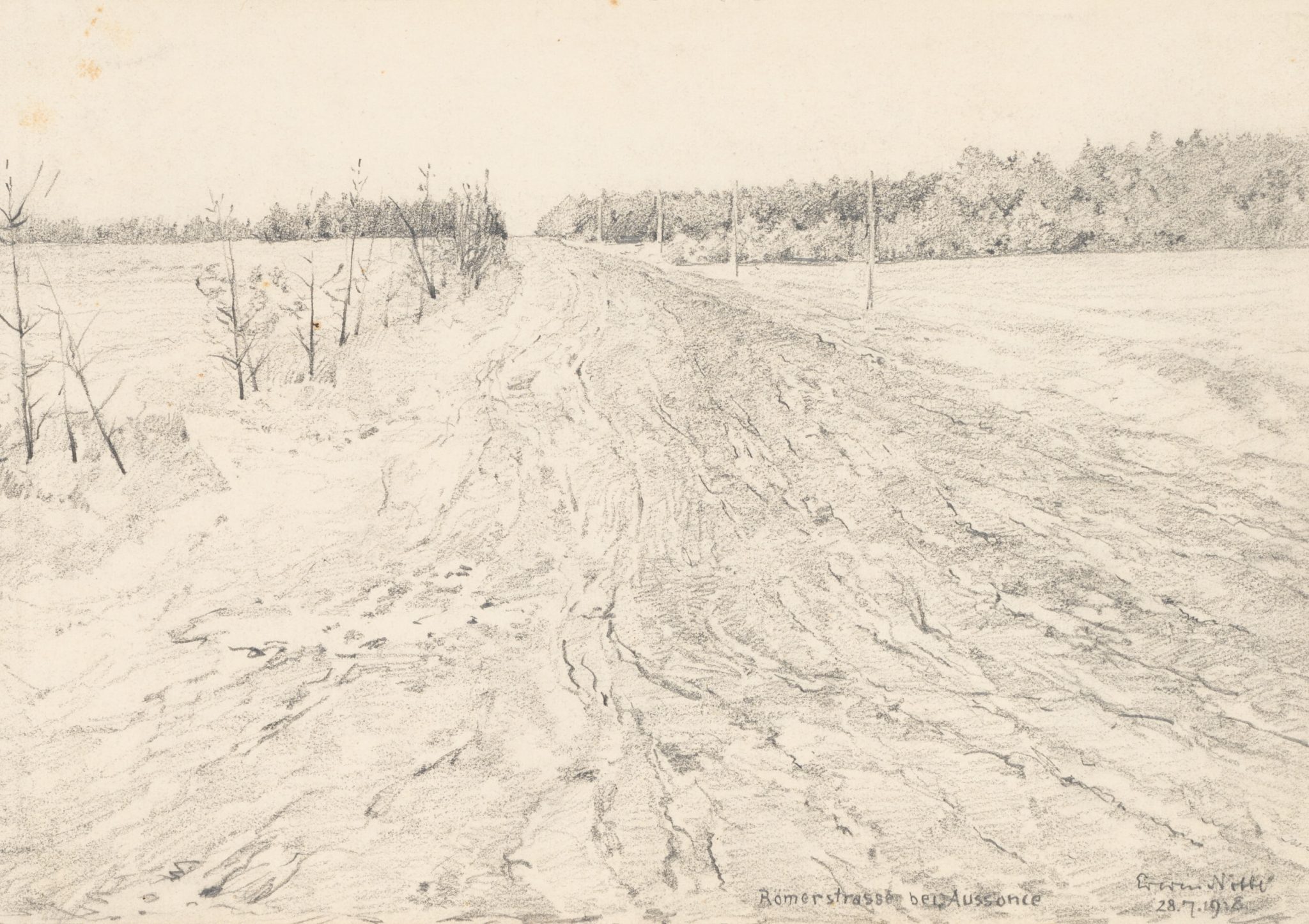 Römerstraße bei Aussonce