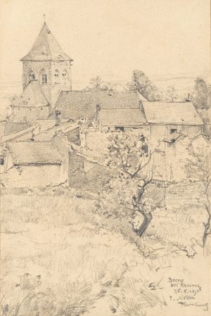 Dorfansicht von Berru bei Reims