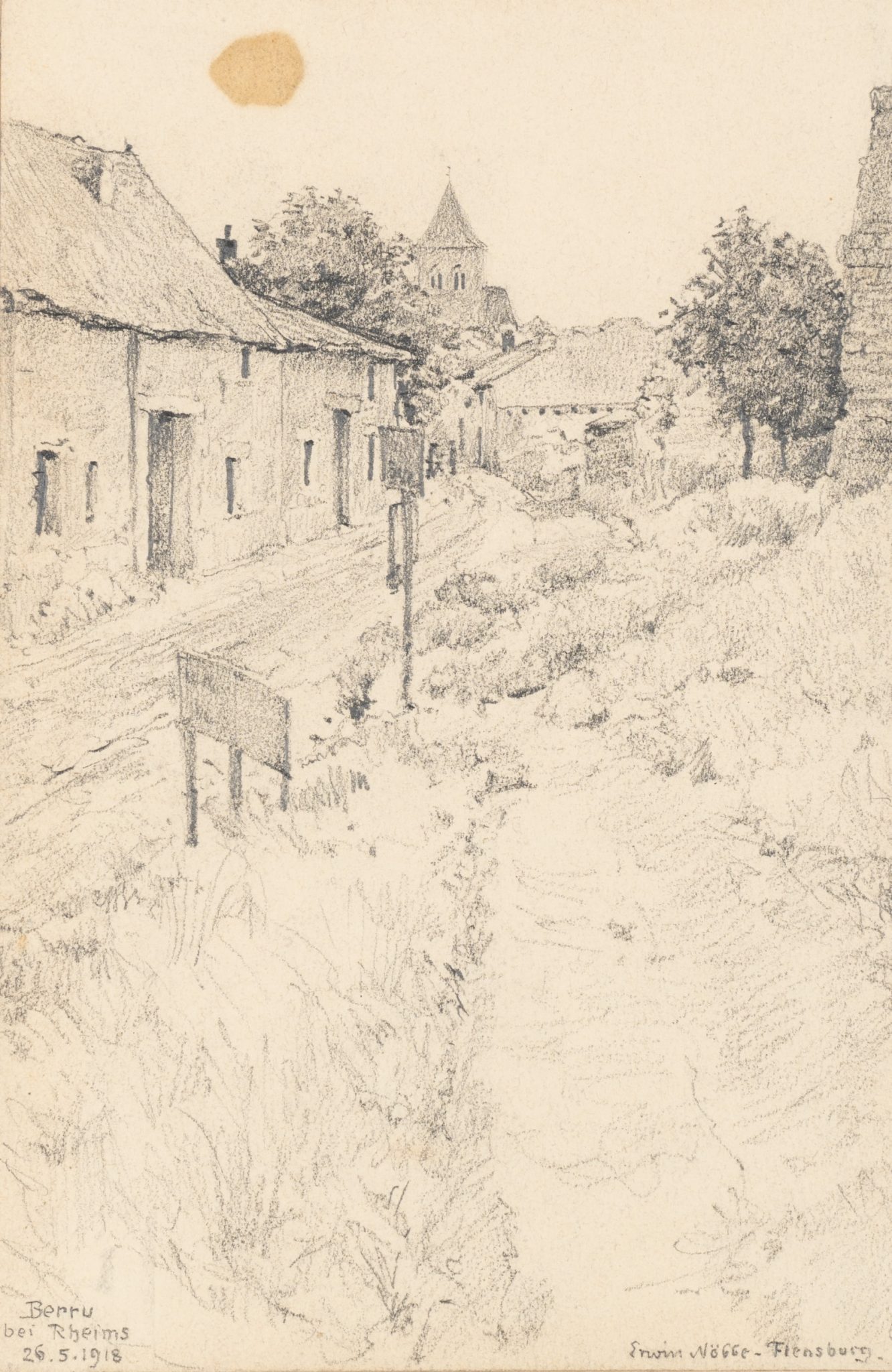 Landschaft in Berru bei Reims
