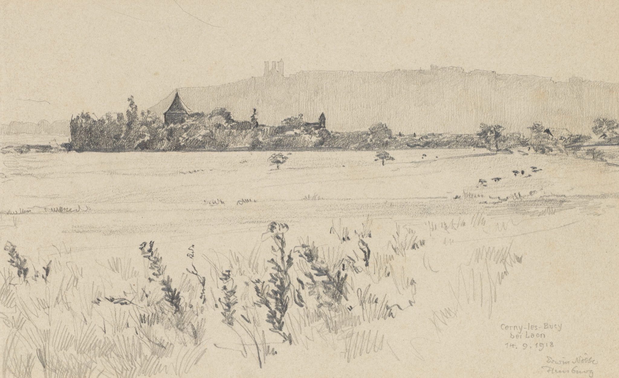 Landschaft bei Laon