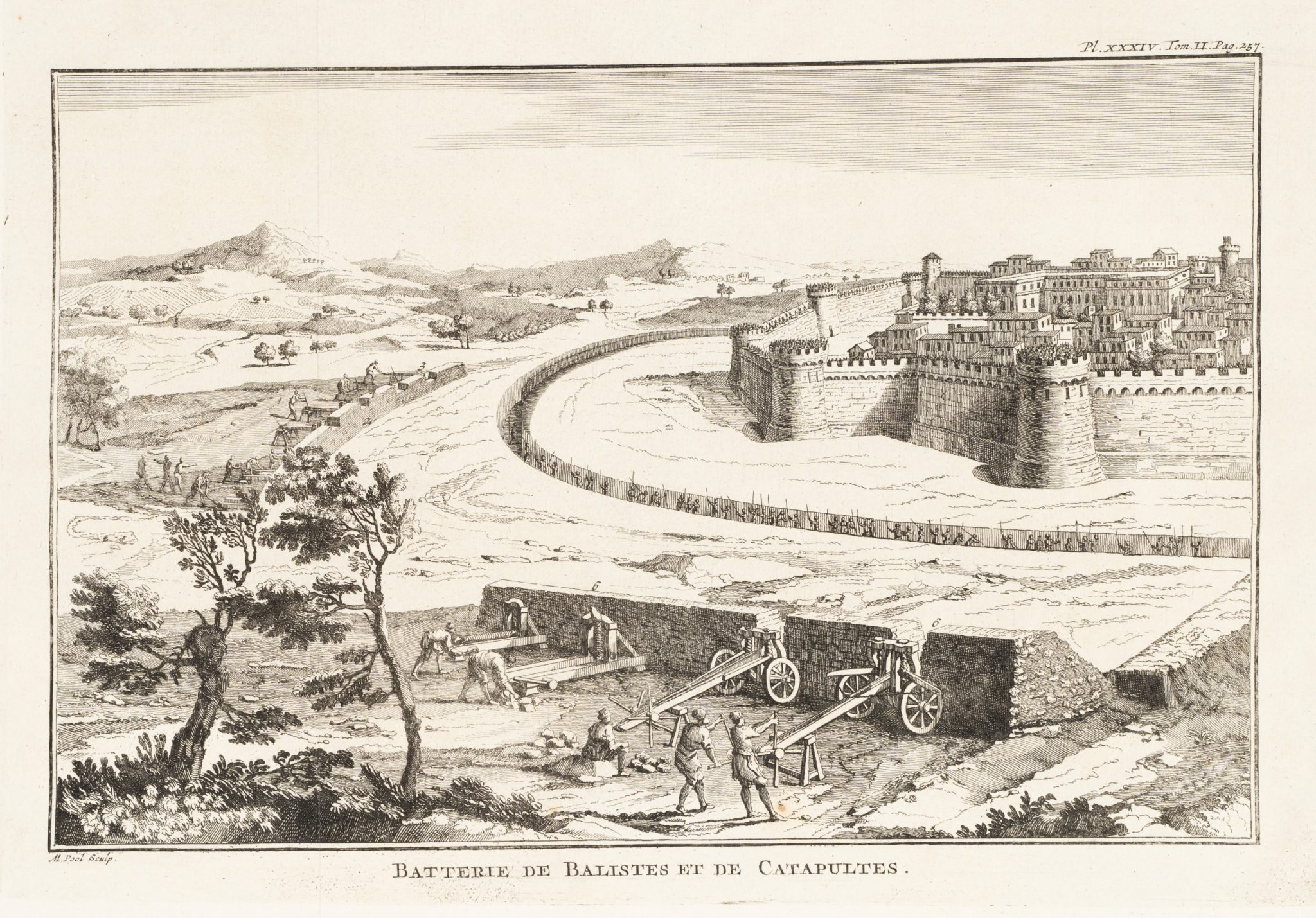 Fortifikation mit Kriegsmaschinen