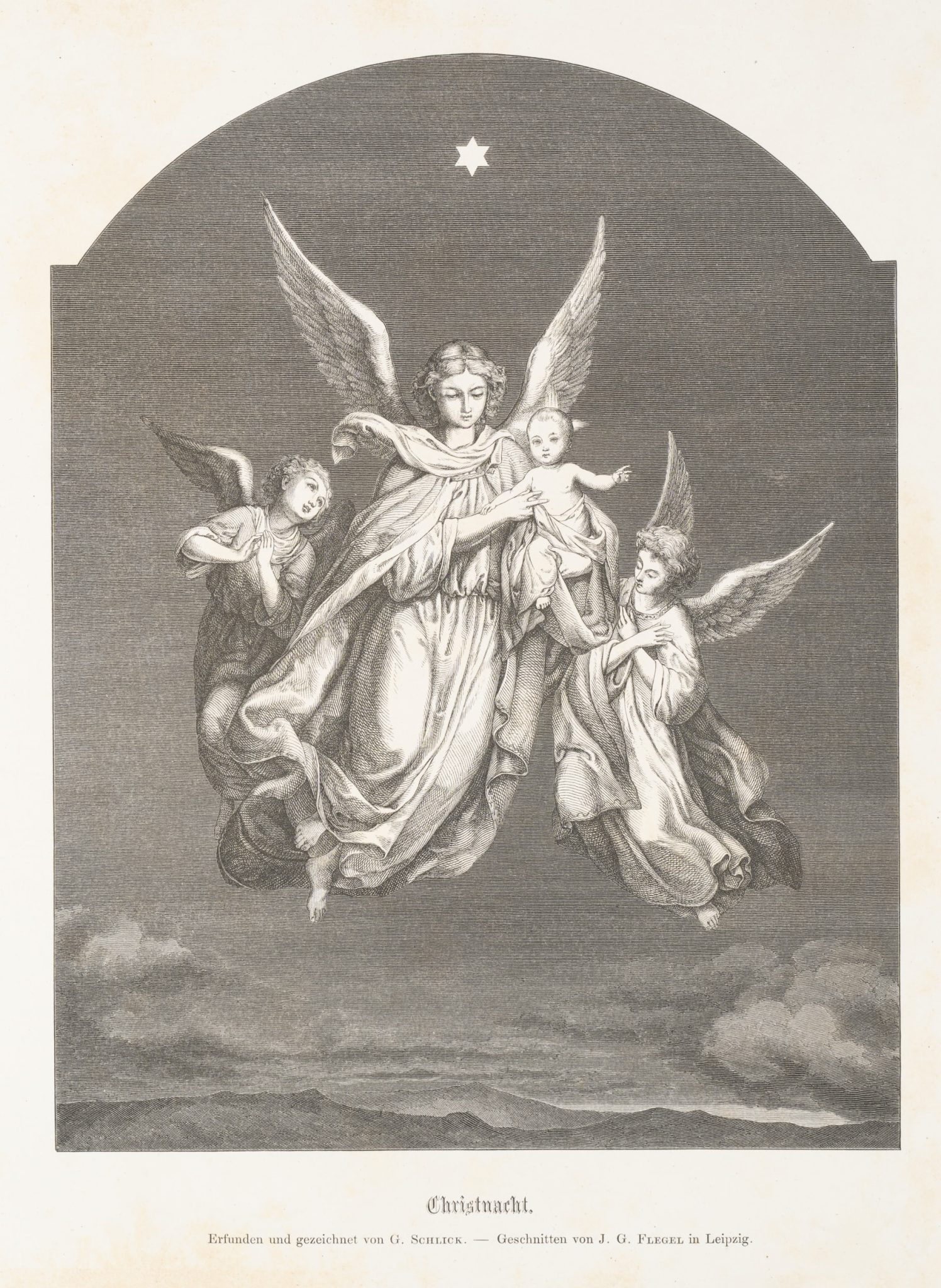 Engel in der Christnacht. Weihnachten