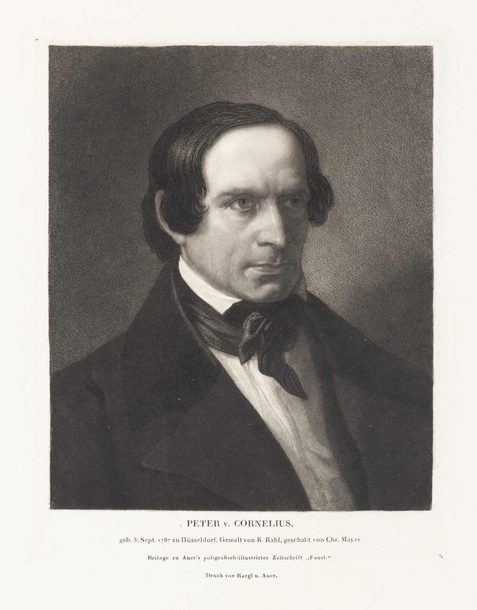 Porträt P. von Cornelius (1783-1867)