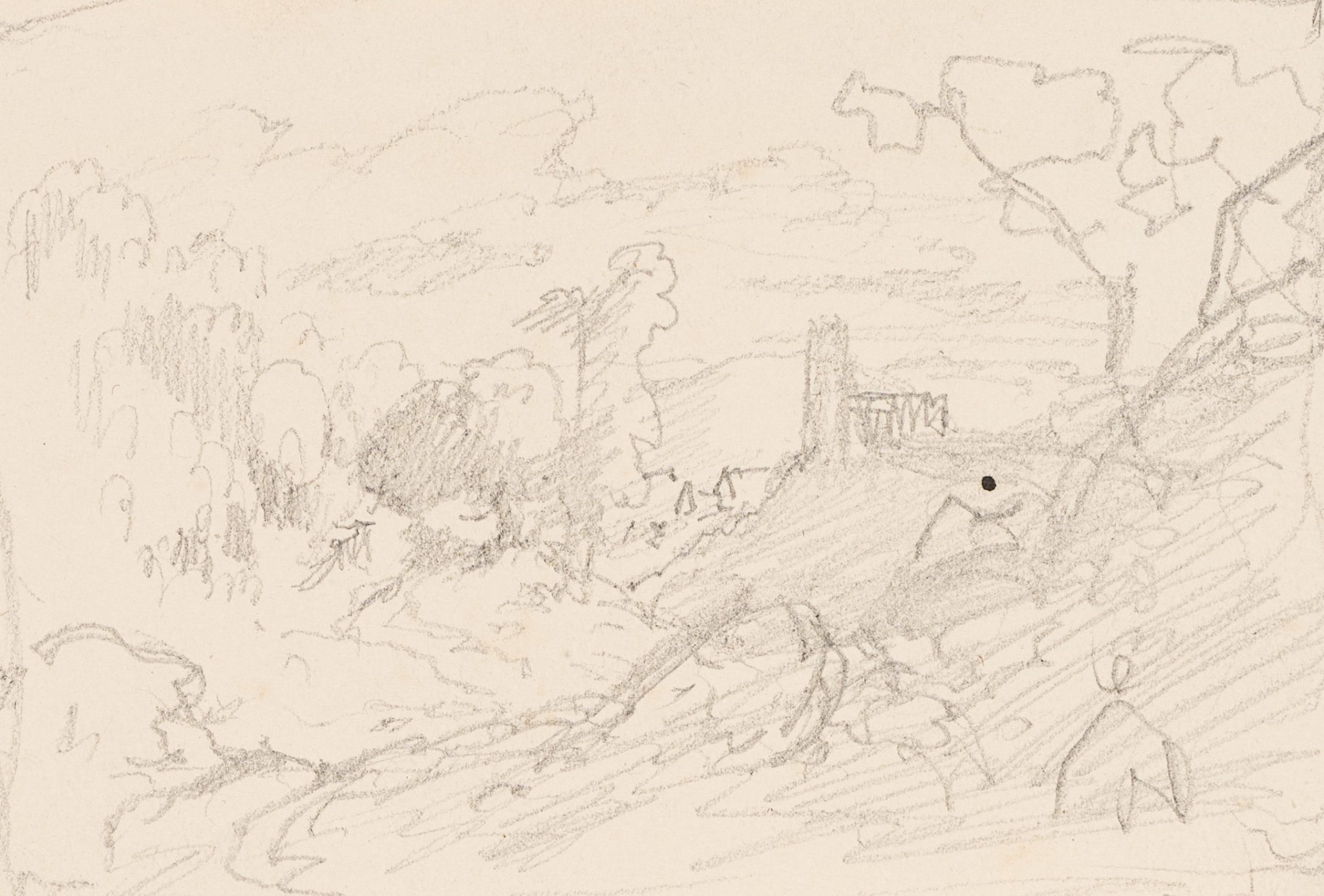 Skizze einer Landschaft