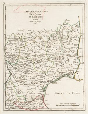 Karte von Languedoc und Umgebung
