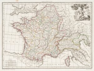 Historische Karte von Frankreich