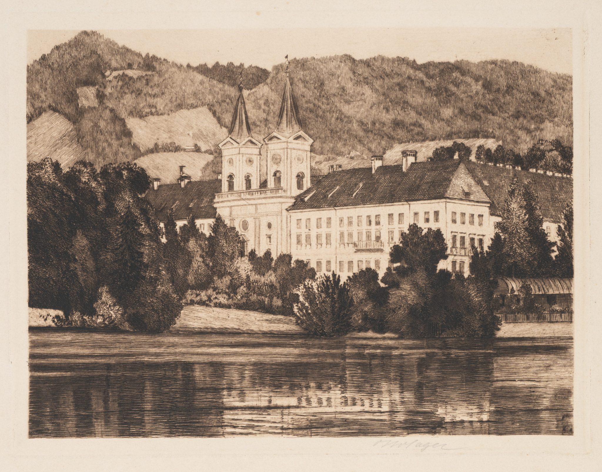 Kloster am Fluss