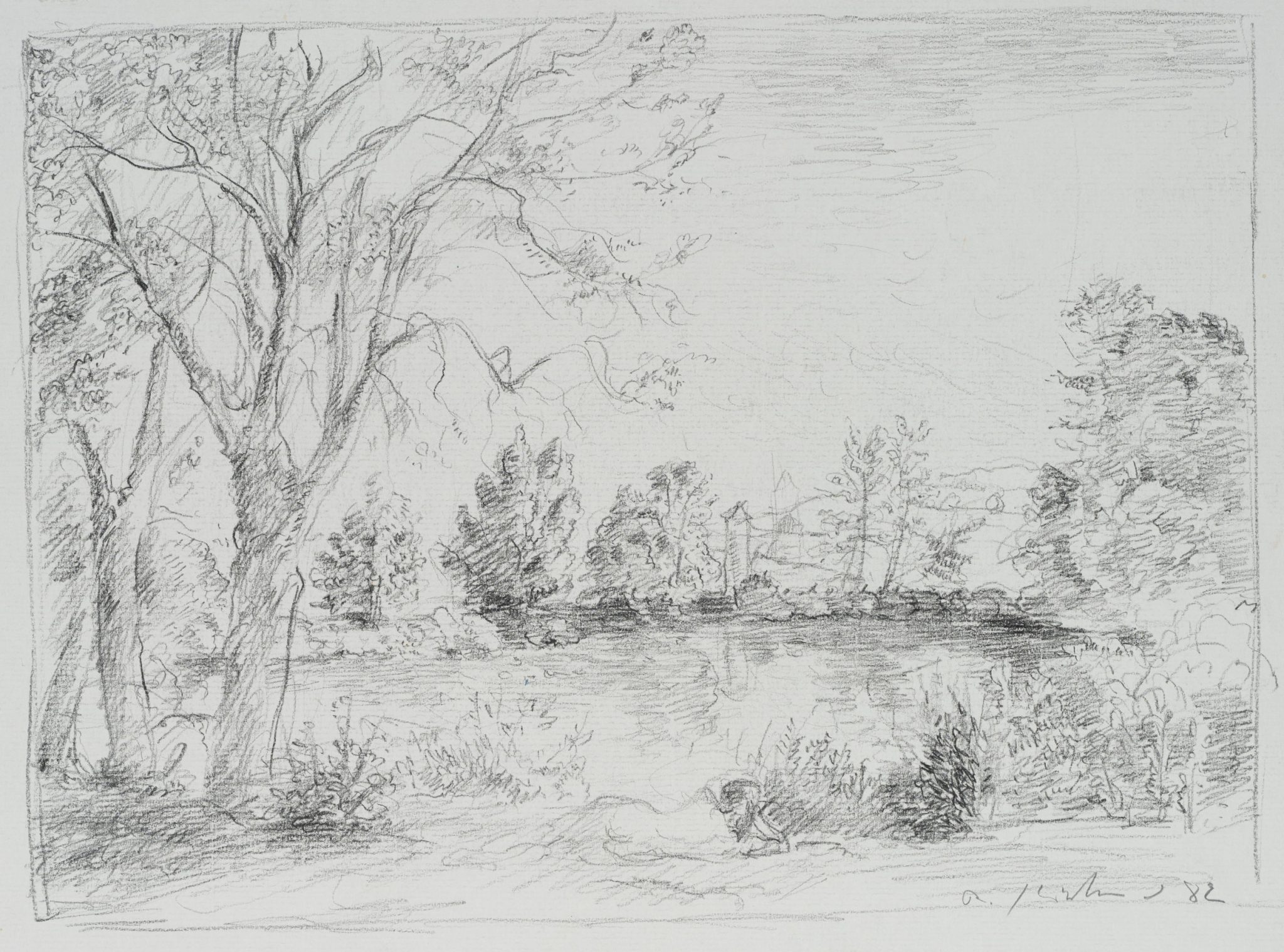 Landschaft am Teich