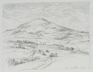 Landschaft mit Hügel