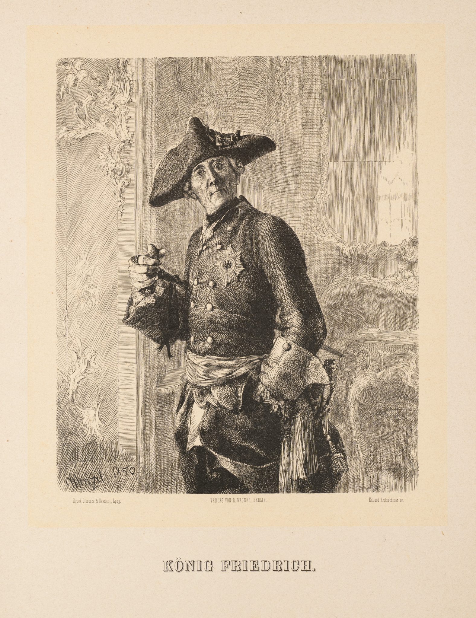 Porträt Friedrich der Große, Der Alte Fritz (1712-1768)