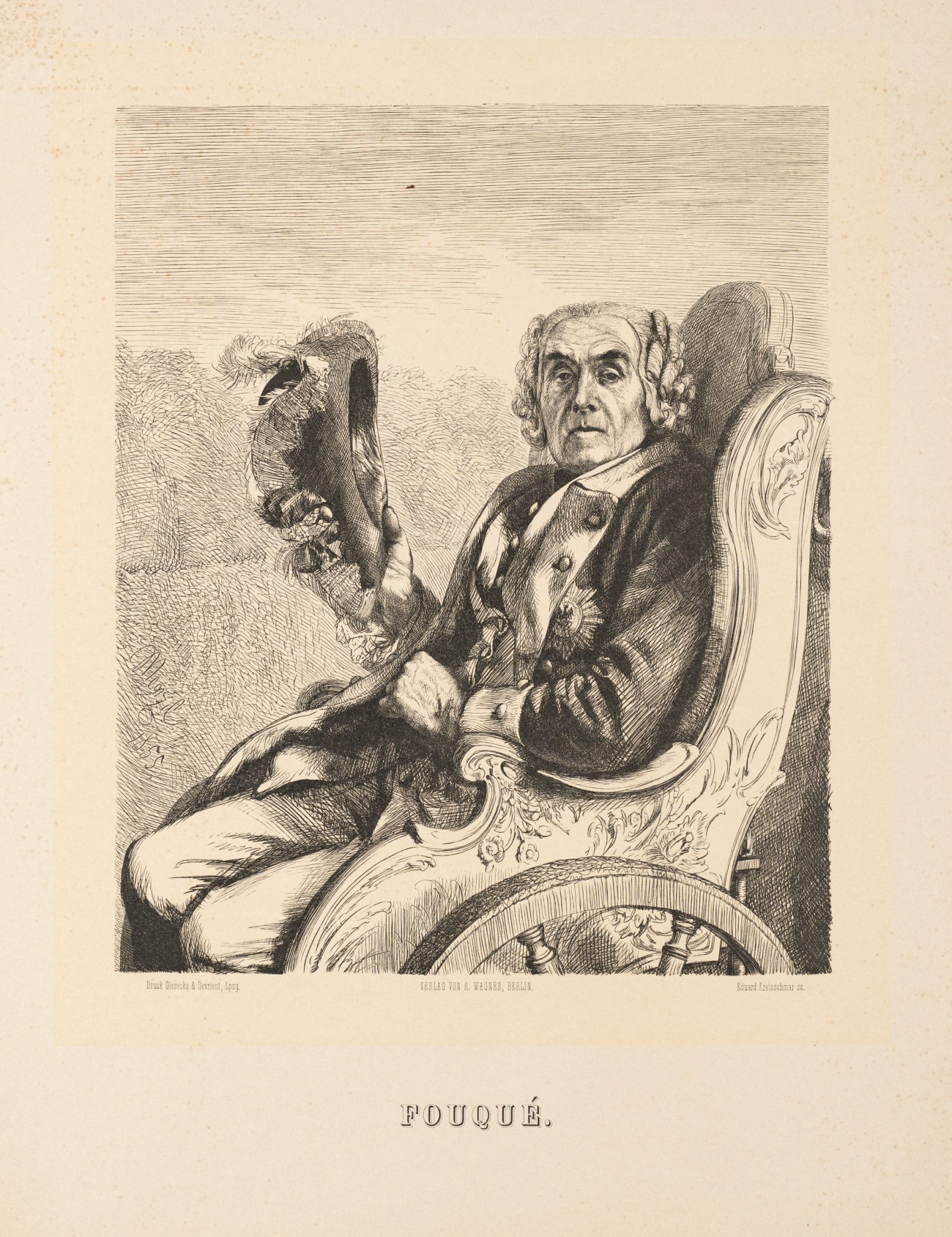 Porträt General de la Motte Fouqué (1698-1774)
