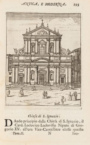 Fassade der Chiesa di S. Ignazio in Rom