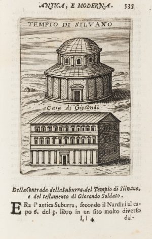 Römische Tempelillustration