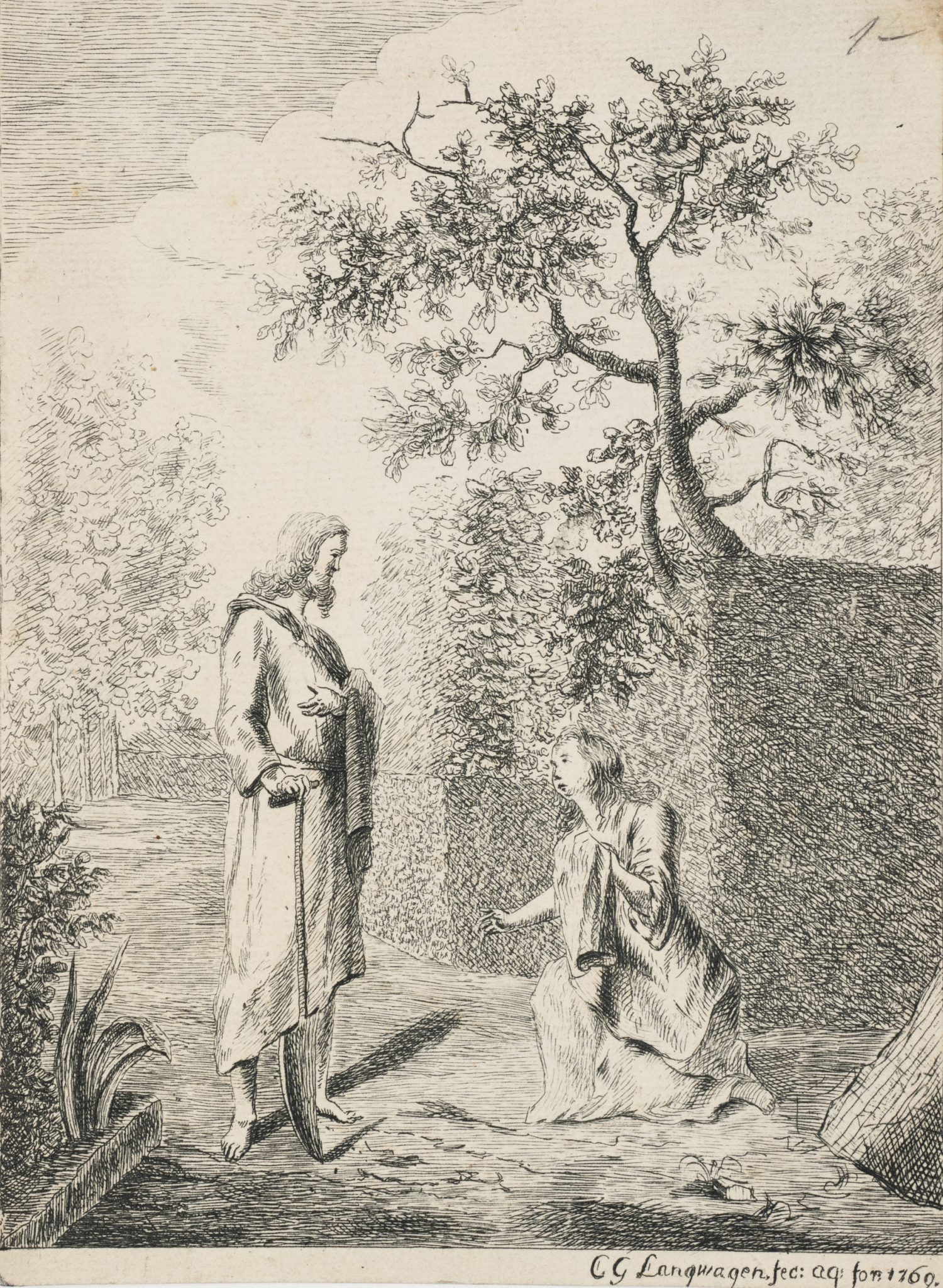 Christus und Maria Magdalena im Garten