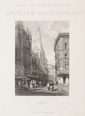 Historische Straßenszene Lyon