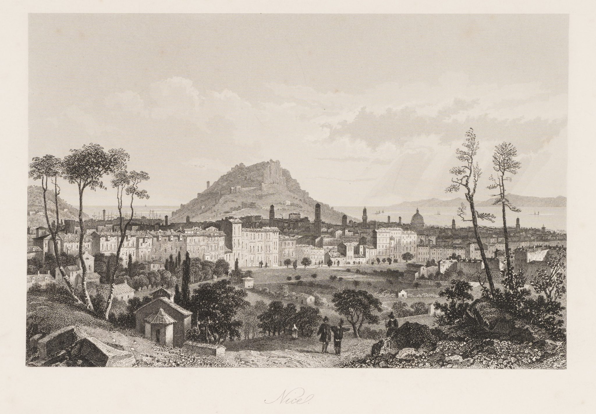 Idyllische Stadtlandschaft. Nizza