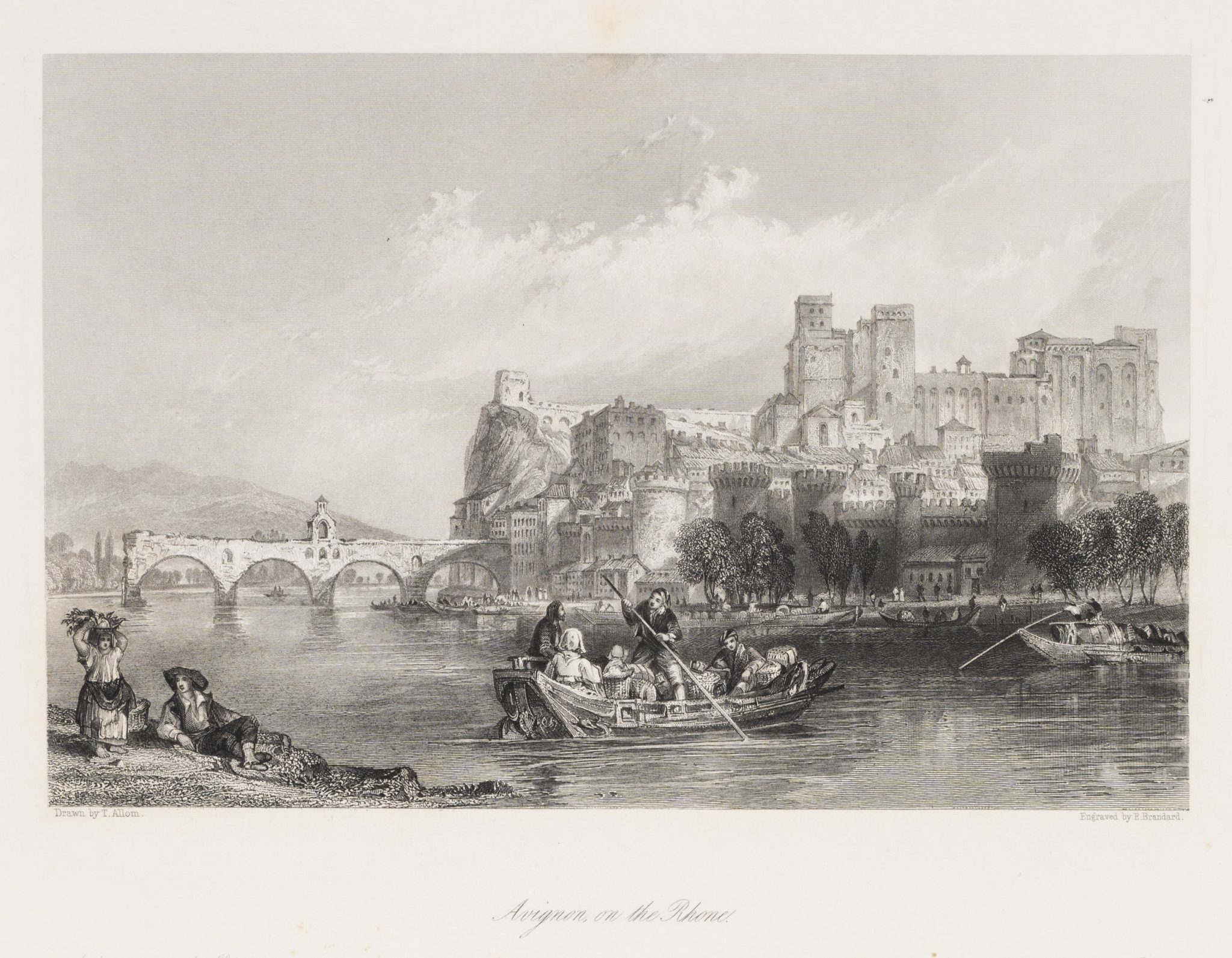Avignon. Blick von der Rhone