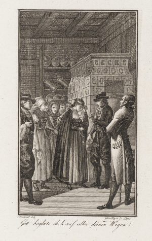 Trauergemeinschaft um Witwe