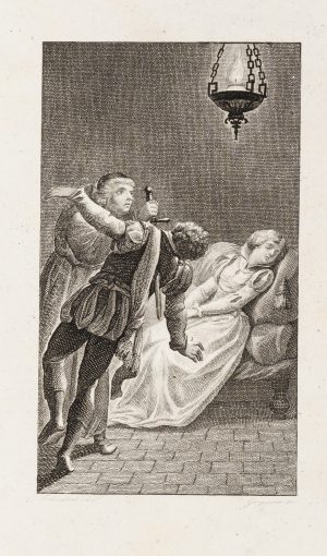 Dramatische Interieurszene mit Mord