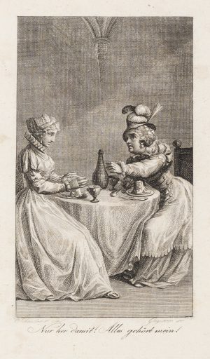 Gesellige Damen am Tisch