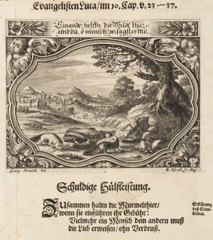 Emblem. Tugend der Caritas