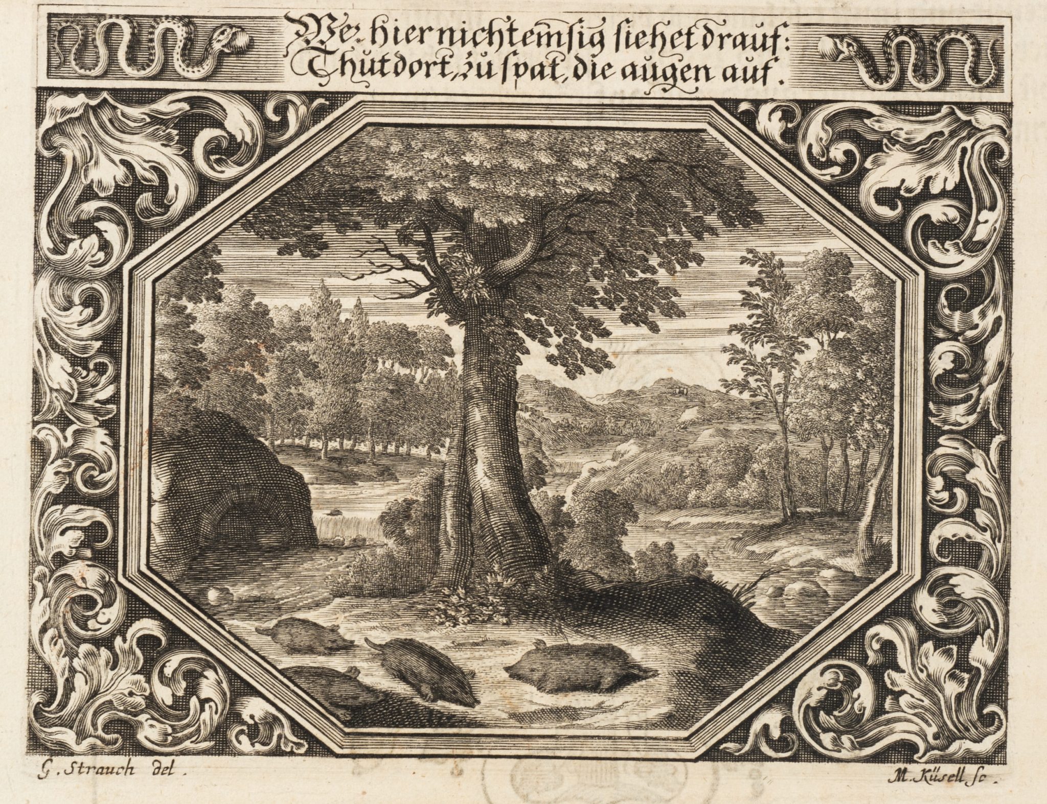 Emblem. Mangelnde Selbsterkenntnis