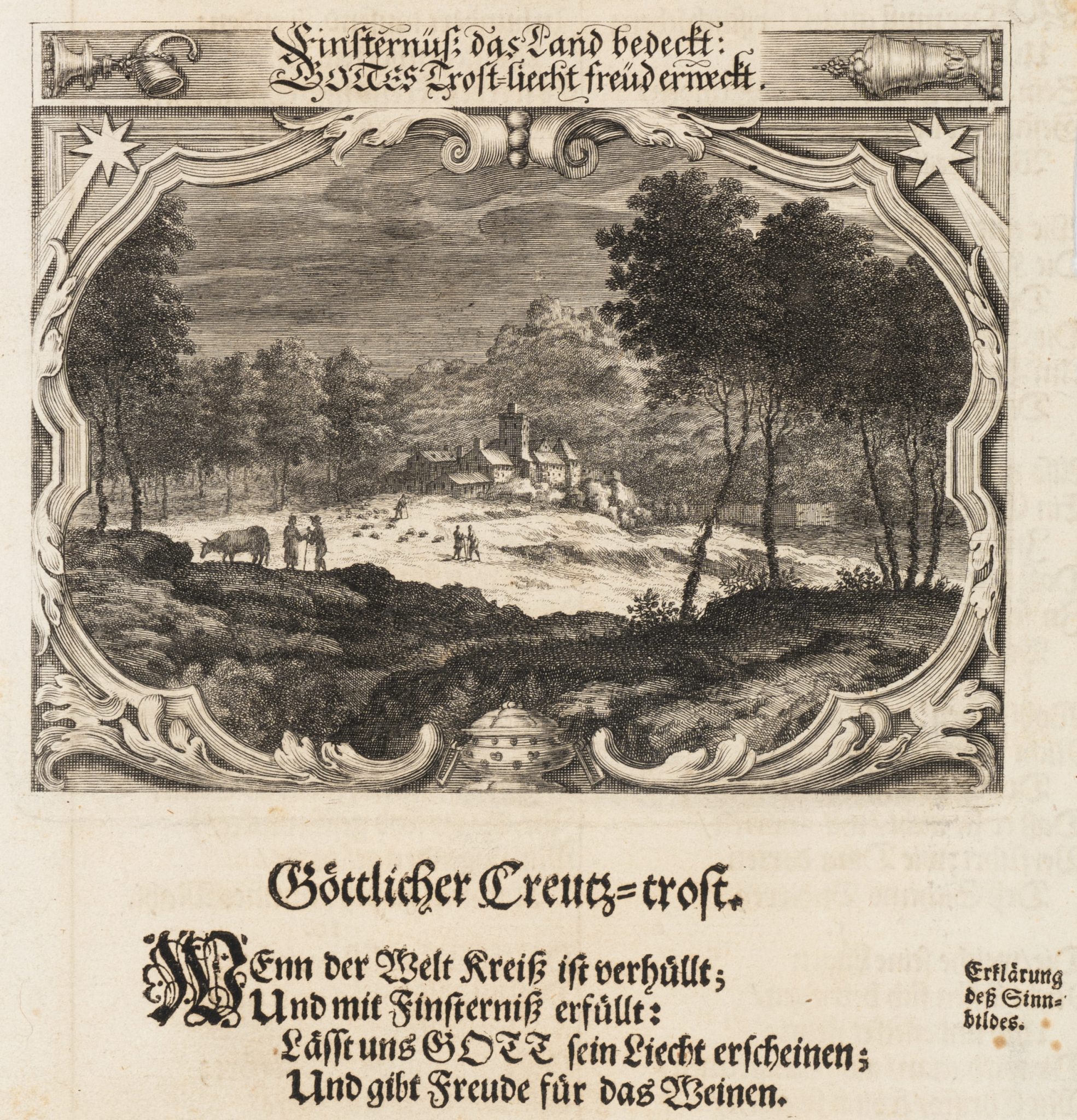 Emblem. Trost in der Finsterniss