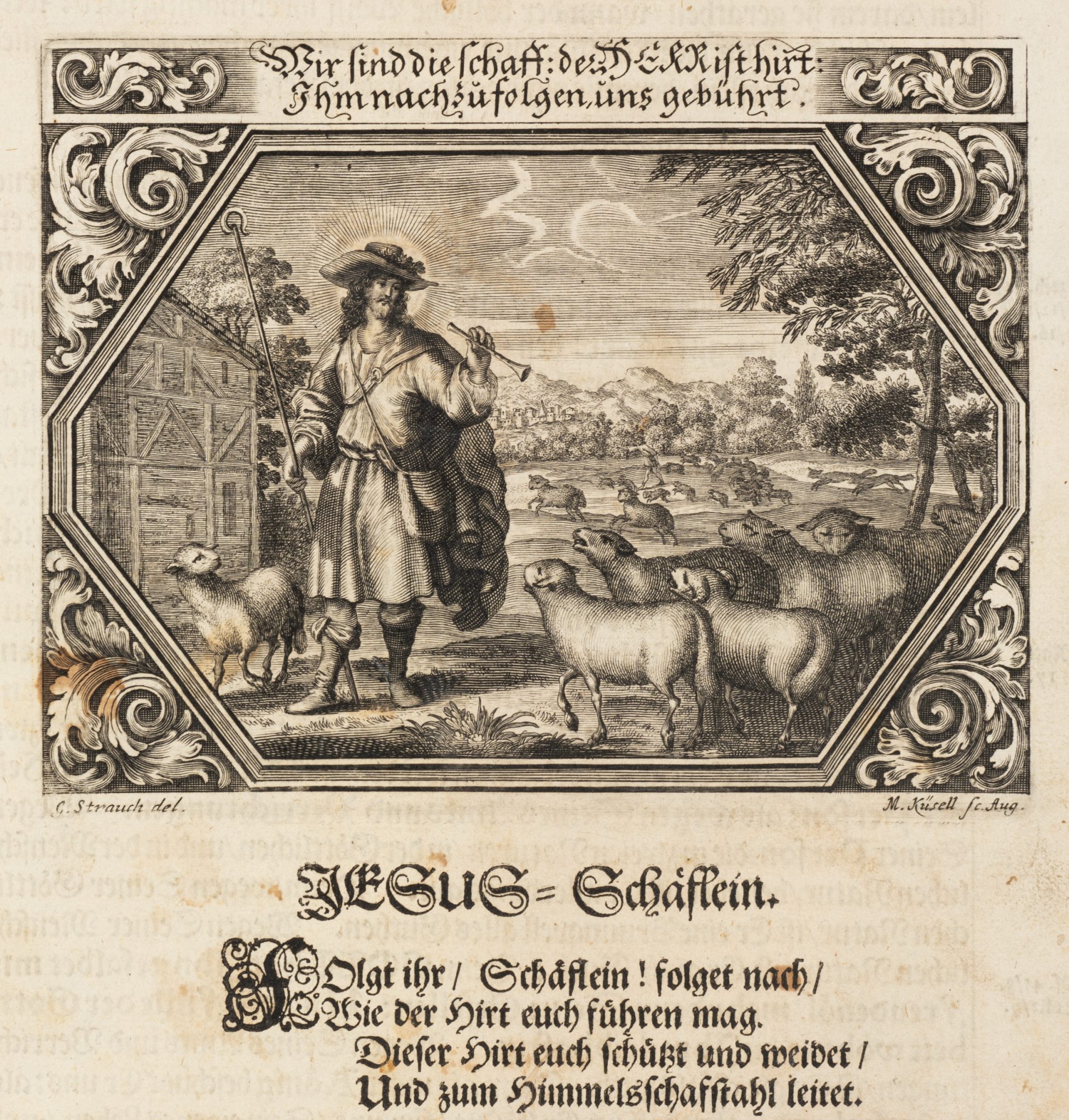 Emblem. Schutz des guten Hirten