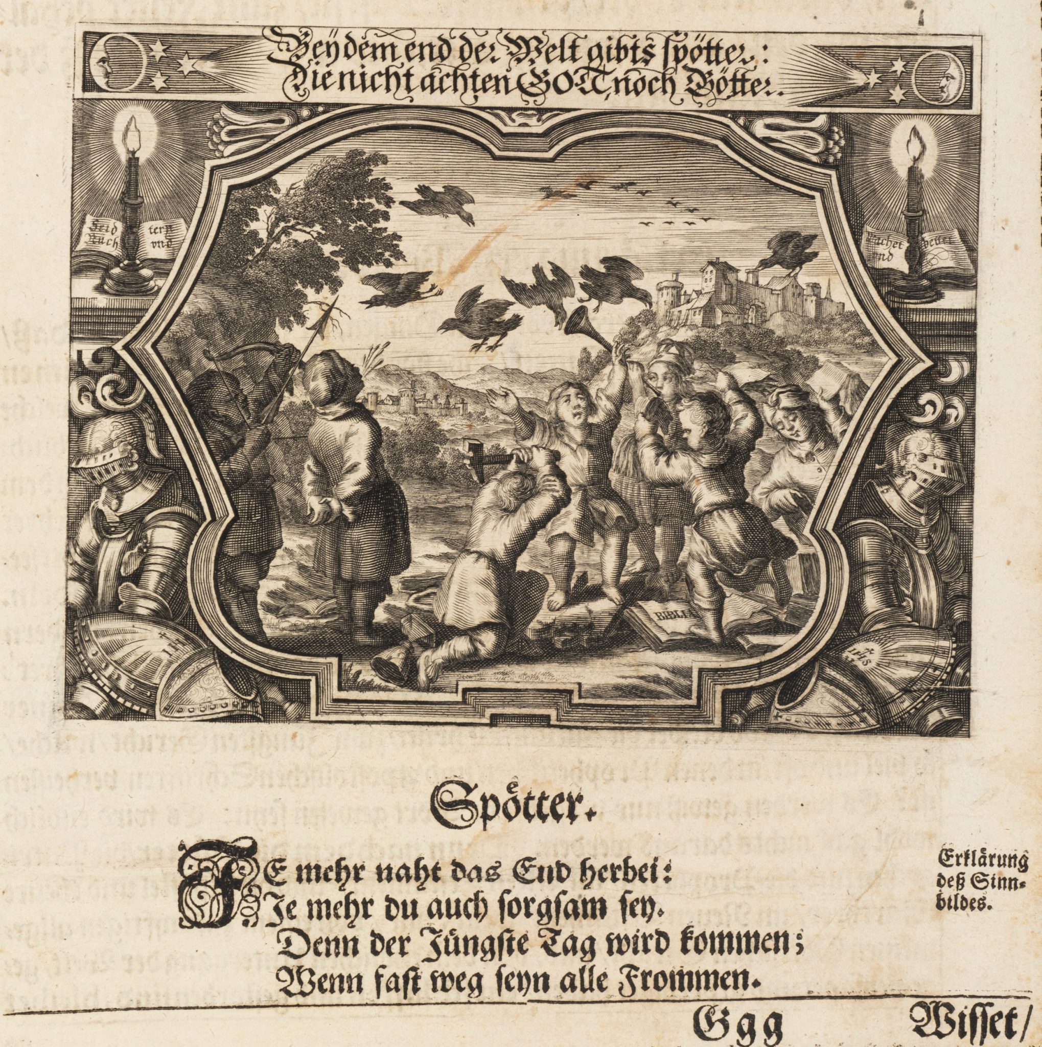 Emblem. Spott und fehlender Respekt