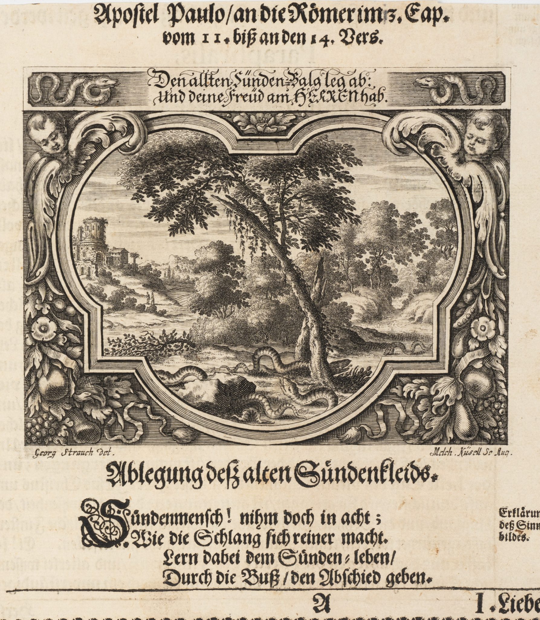 Emblem. Schlangen und Sünden