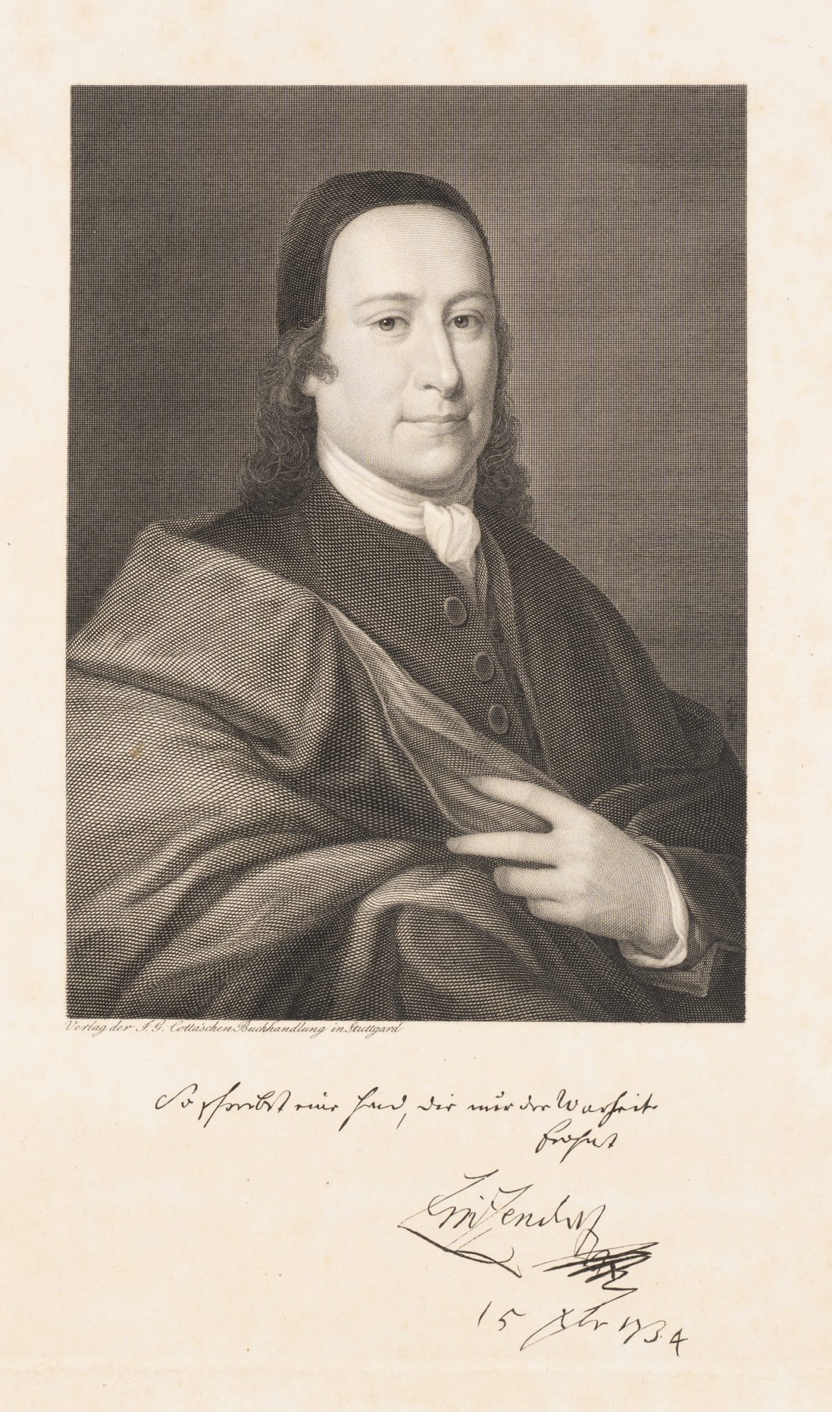 Portrait Nikolaus Ludwig Graf von Zinzendorf