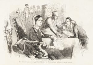 Interieur mit Marie Louise, Herzogin von Parma