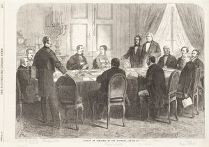 Interieur mit Ministerrat der Tuilerien