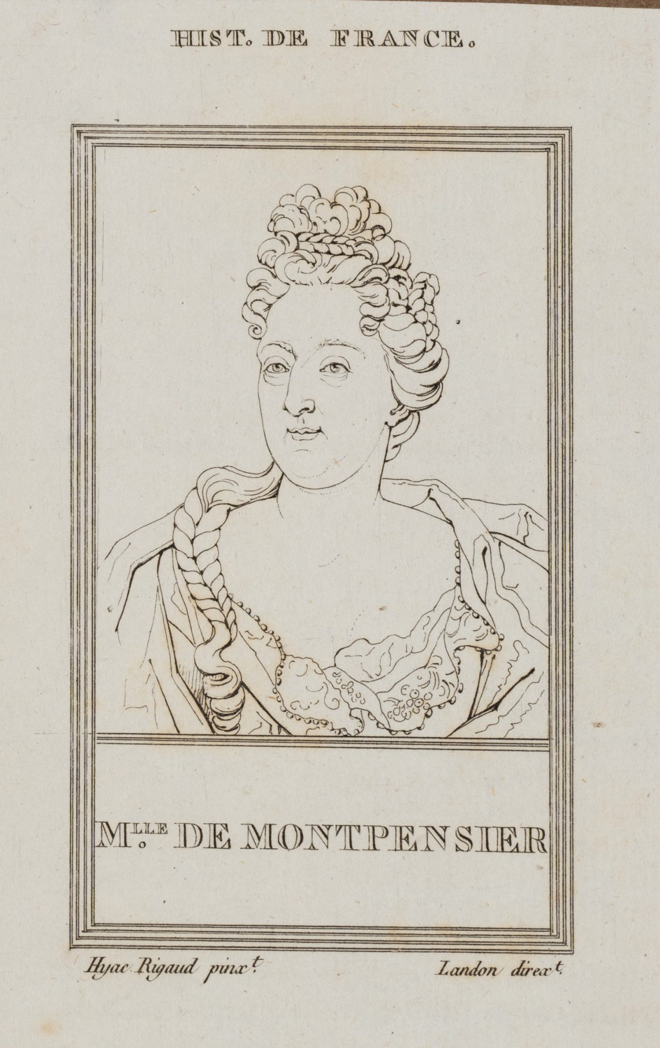 Porträt von Mlle. de Montpensier
