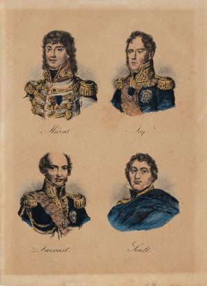 Französische Militärführer-Porträts