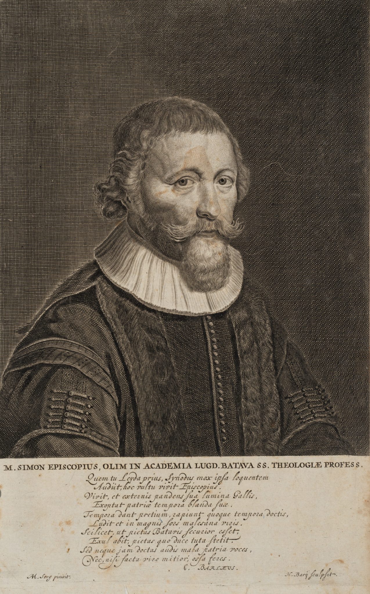 Porträt des Theologen Simon Episcopius