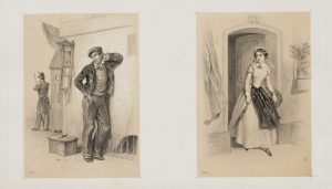 Handwerker und Dienstmädchen