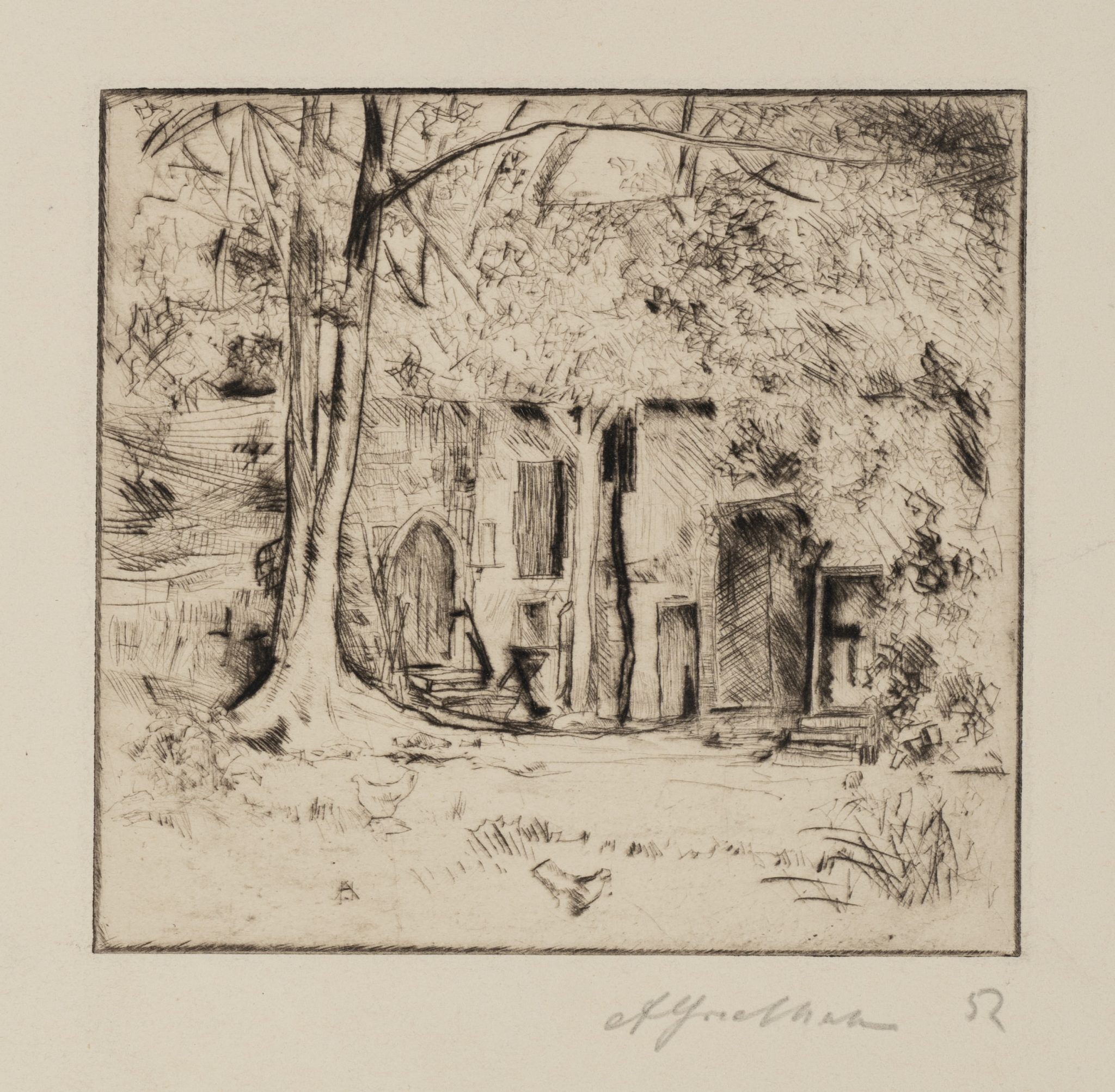 Bauernhaus im Wald