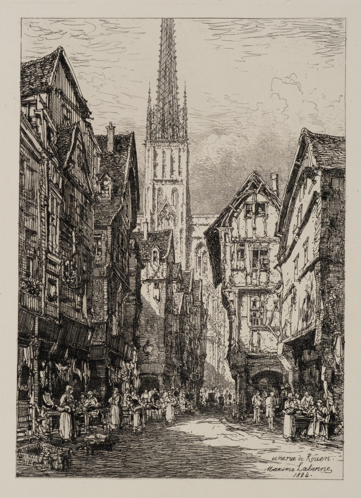 Straßenszene in Rouen