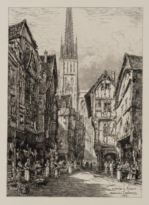 Straßenszene in Rouen