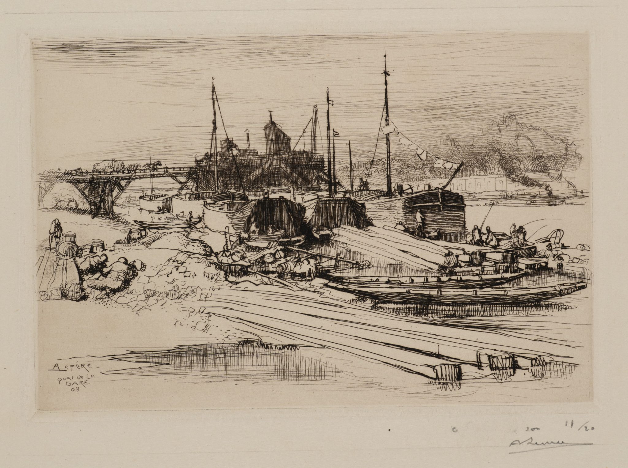 Quai De La Gare. Hafenszene
