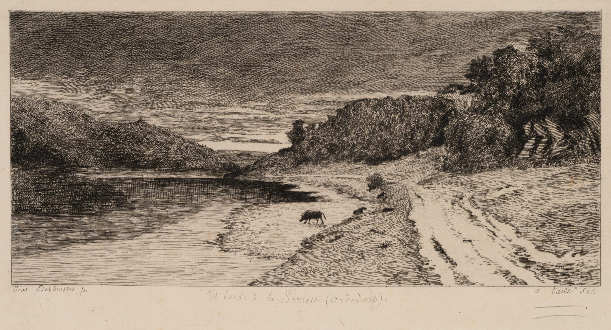 Landschaft an der Semois, Ardennen