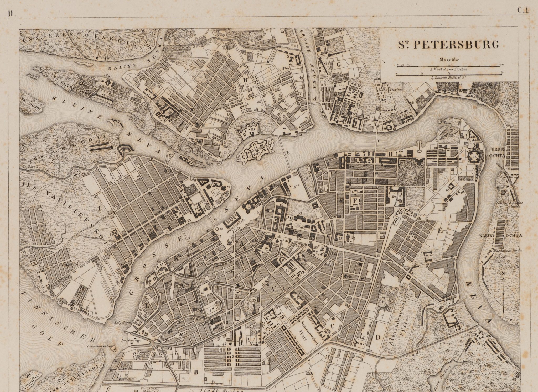 Karte von St. Petersburg